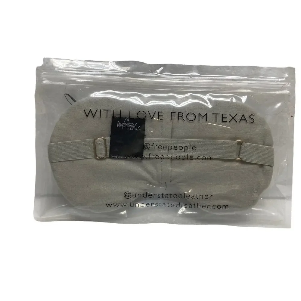 NWT Free People x Understated Leather Starry Eyed Cooling Travel Eye Mask